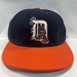 Vintage Detroit Tigers NEW ERA 59/50 Diamond  Wool Fitted Hat Cap 6-7/8